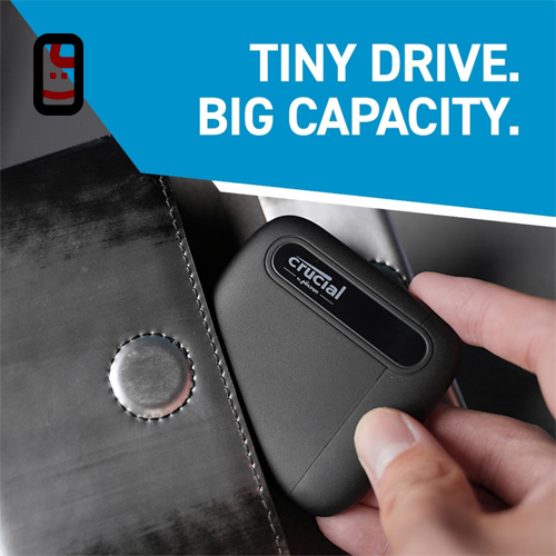 هارد اکسترنال CRUCIAL X6 1TB Portable SSD
