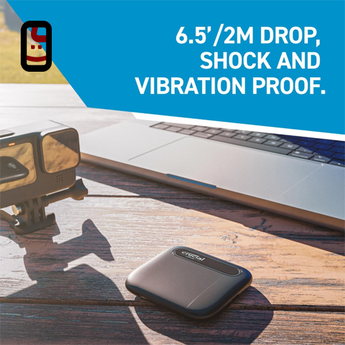 هارد اکسترنال CRUCIAL X6 1TB Portable SSD