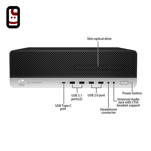 مینی کیس استوک HP 600 G3 i5-7 8GB 500GB