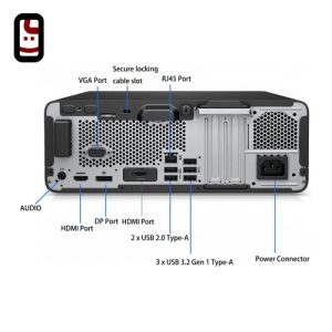 مینی کیس استوک HP 400 G7 i5-10 8GB 256GB SSD